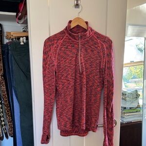 Athleta Red and Black Women's Sweatshirt